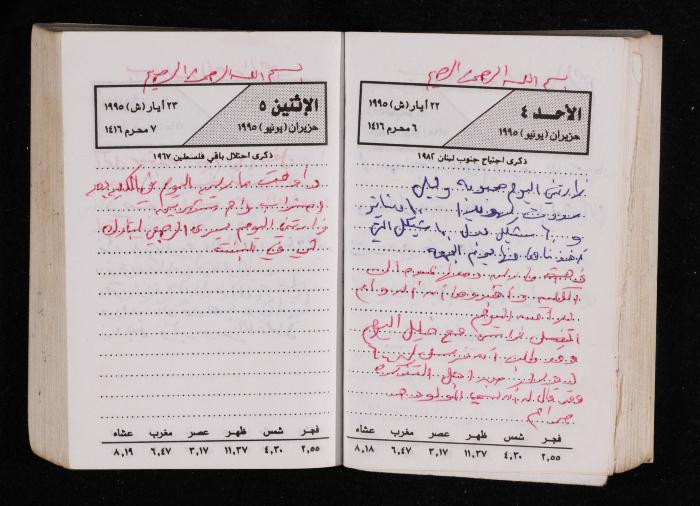 The Diary of Fadeyyeh Darabe, Dura- Hebron, 1995