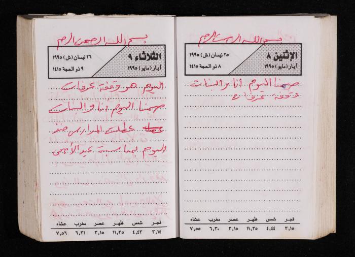 The Diary of Fadeyyeh Darabe, Dura- Hebron, 1995