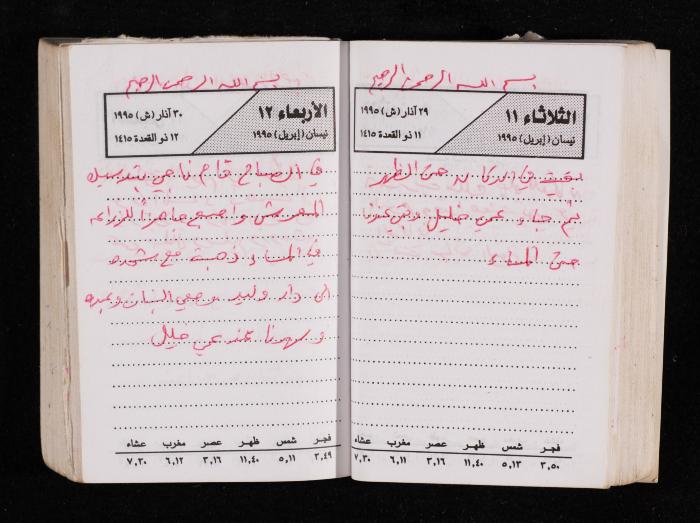 The Diary of Fadeyyeh Darabe, Dura- Hebron, 1995