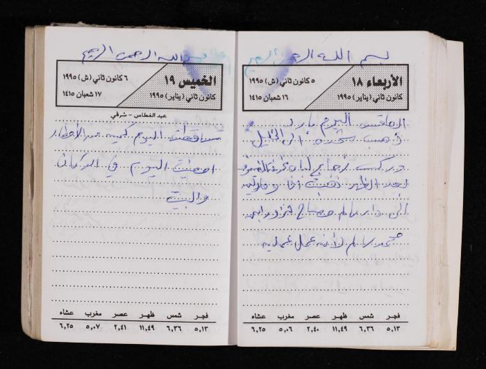 The Diary of Fadeyyeh Darabe, Dura- Hebron, 1995
