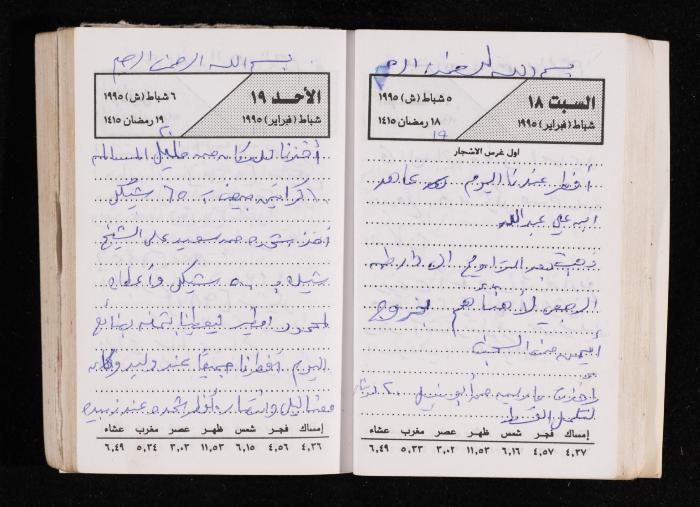 The Diary of Fadeyyeh Darabe, Dura- Hebron, 1995