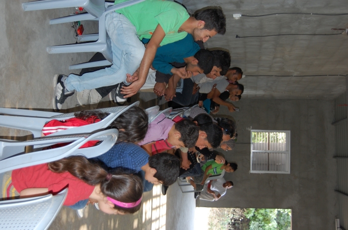 صورة من يومٍ مفتوح لمدرسة سيرك فلسطين في جنين، 2012
