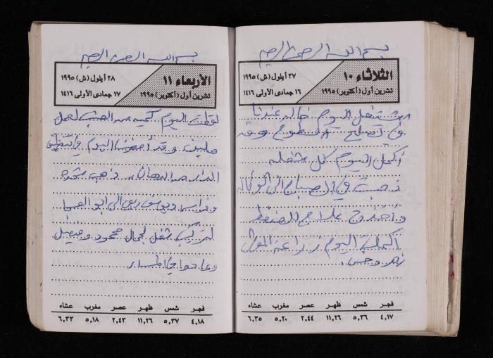 The Diary of Fadeyyeh Darabe, Dura- Hebron, 1995