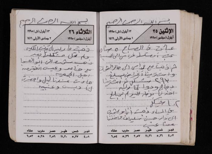 The Diary of Fadeyyeh Darabe, Dura- Hebron, 1995