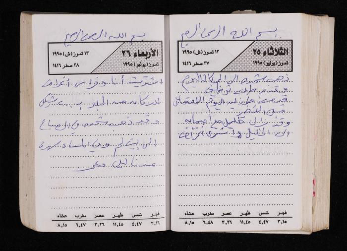 The Diary of Fadeyyeh Darabe, Dura- Hebron, 1995