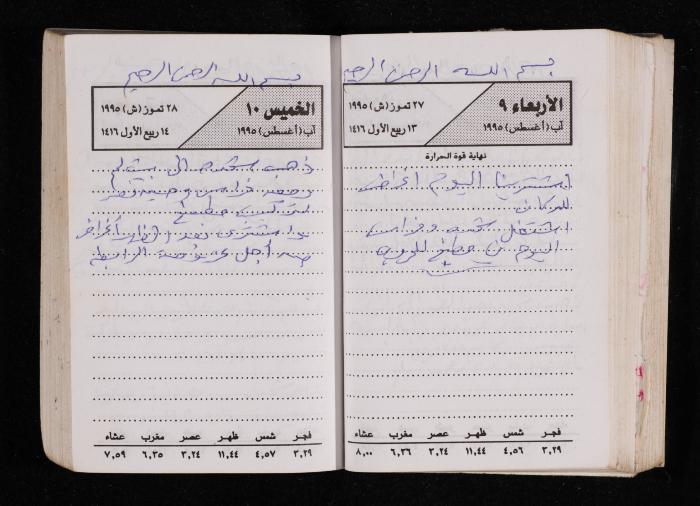 The Diary of Fadeyyeh Darabe, Dura- Hebron, 1995