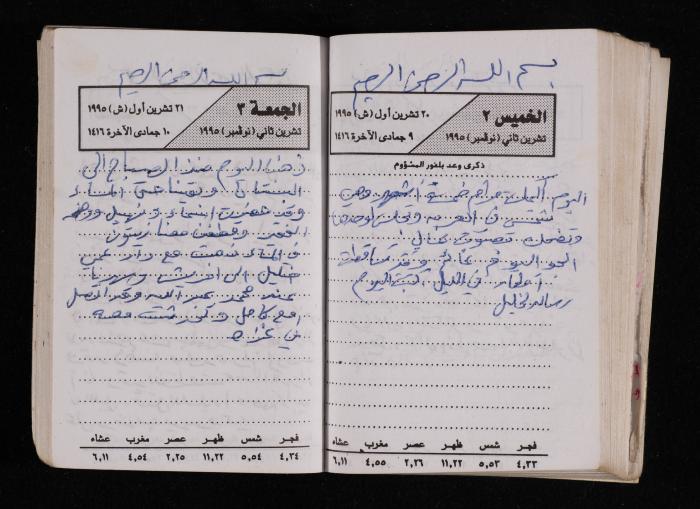 The Diary of Fadeyyeh Darabe, Dura- Hebron, 1995