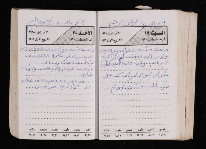 The Diary of Fadeyyeh Darabe, Dura- Hebron, 1995