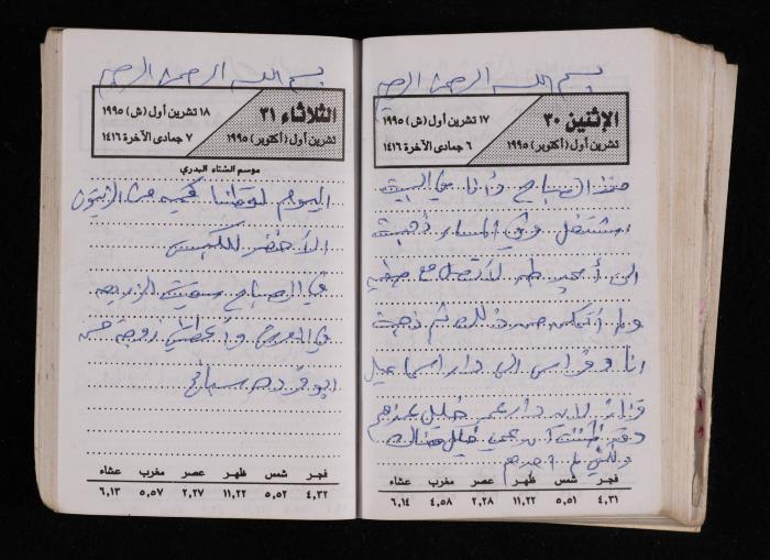 The Diary of Fadeyyeh Darabe, Dura- Hebron, 1995