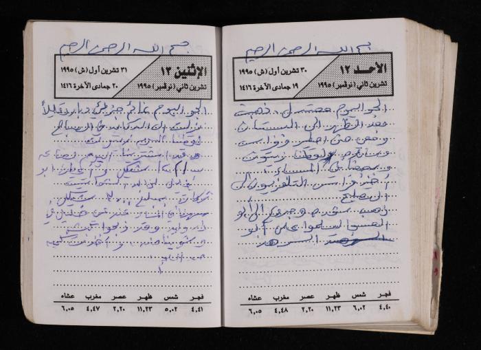 The Diary of Fadeyyeh Darabe, Dura- Hebron, 1995