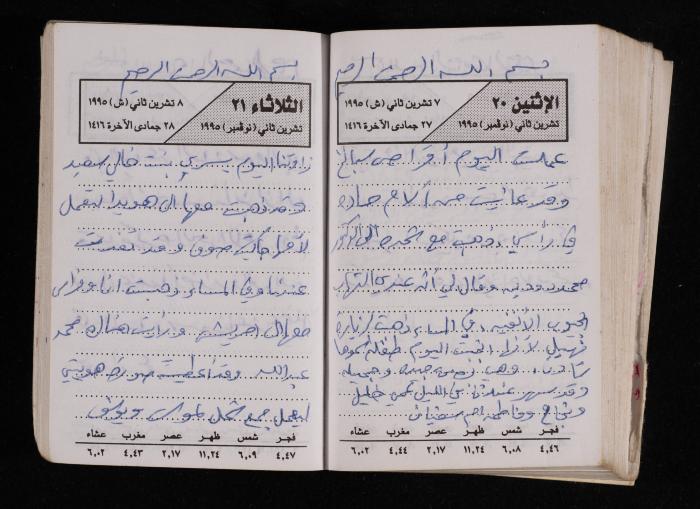 The Diary of Fadeyyeh Darabe, Dura- Hebron, 1995