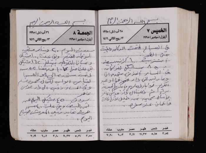 The Diary of Fadeyyeh Darabe, Dura- Hebron, 1995