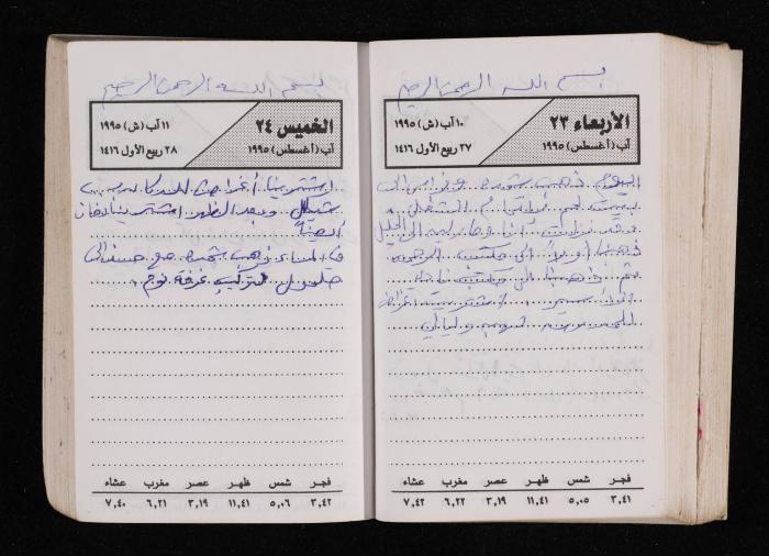 The Diary of Fadeyyeh Darabe, Dura- Hebron, 1995