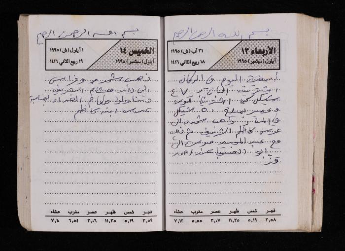 The Diary of Fadeyyeh Darabe, Dura- Hebron, 1995