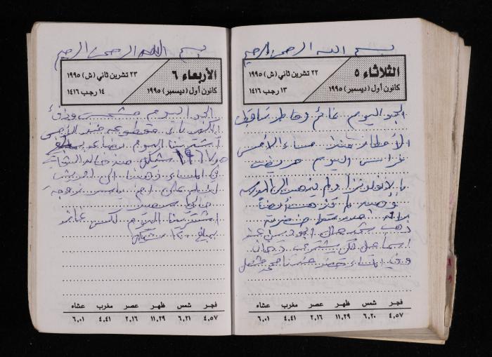 The Diary of Fadeyyeh Darabe, Dura- Hebron, 1995