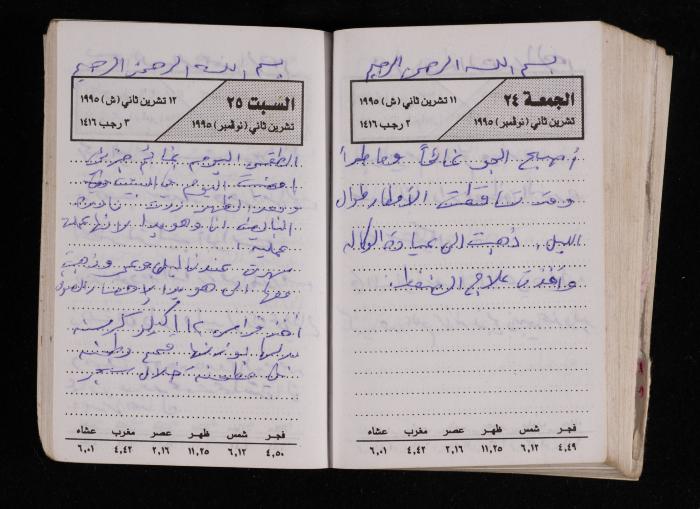 The Diary of Fadeyyeh Darabe, Dura- Hebron, 1995