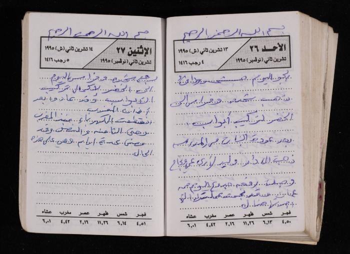 The Diary of Fadeyyeh Darabe, Dura- Hebron, 1995