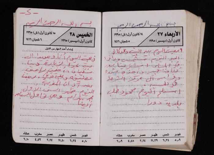 The Diary of Fadeyyeh Darabe, Dura- Hebron, 1995