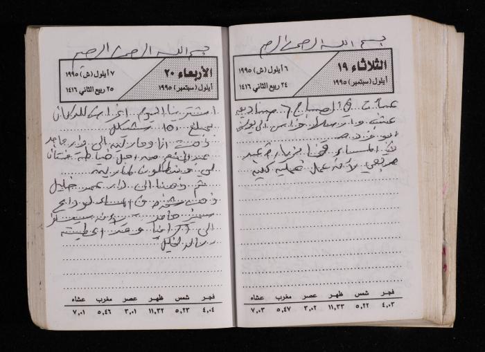 The Diary of Fadeyyeh Darabe, Dura- Hebron, 1995