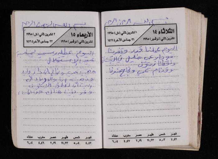 The Diary of Fadeyyeh Darabe, Dura- Hebron, 1995