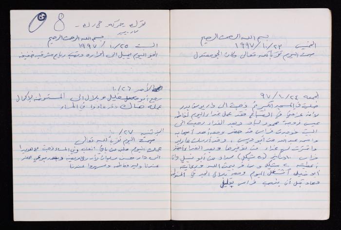 The Diary of Fadeyyeh Darabe, Dura- Hebron, 1997-1998