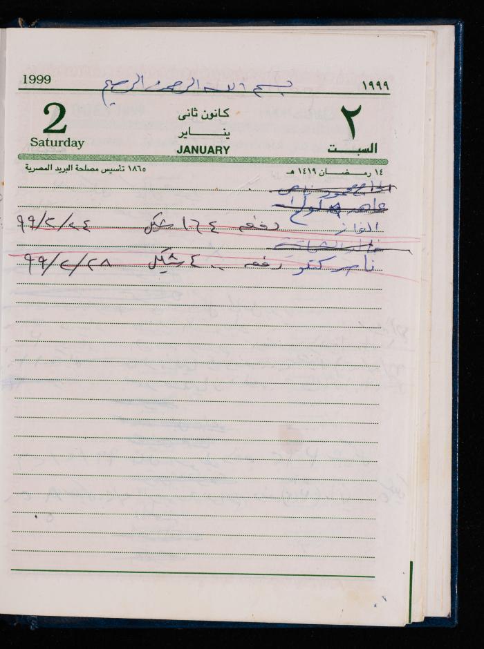 The Diary of Fadeyyeh Darabe, Dura- Hebron, 1999
