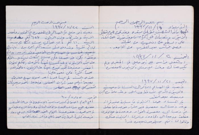 The Diary of Fadeyyeh Darabe, Dura- Hebron, 1997-1998