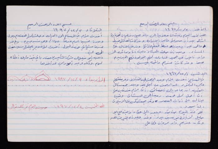 The Diary of Fadeyyeh Darabe, Dura- Hebron, 1997-1998