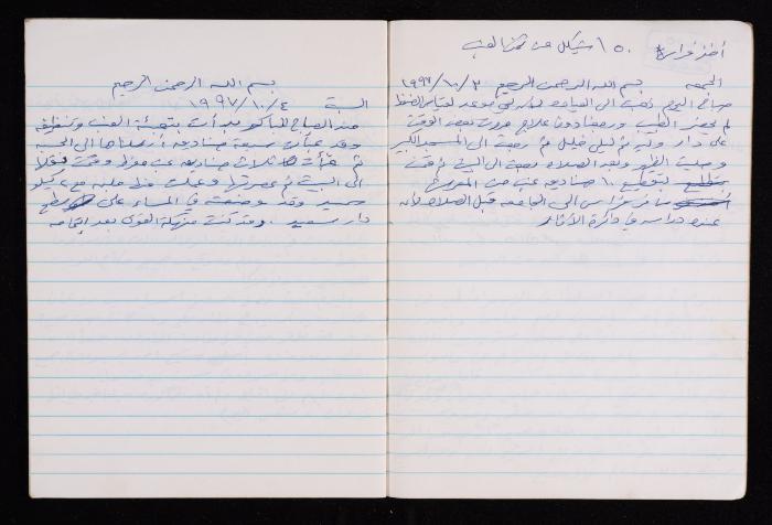 The Diary of Fadeyyeh Darabe, Dura- Hebron, 1997-1998