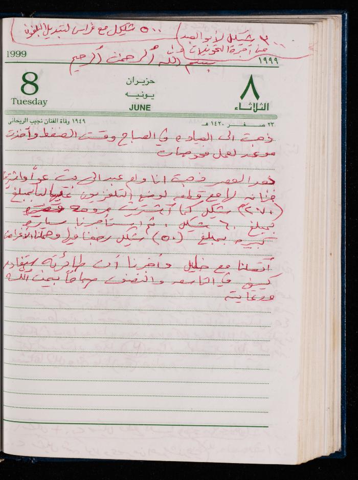 The Diary of Fadeyyeh Darabe, Dura- Hebron, 1999
