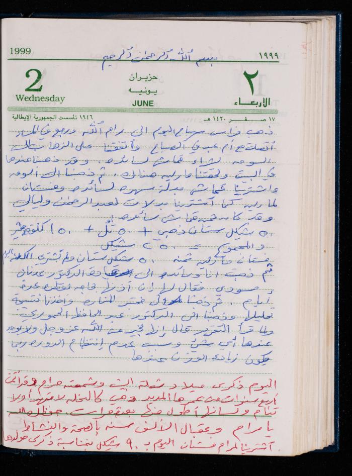 The Diary of Fadeyyeh Darabe, Dura- Hebron, 1999
