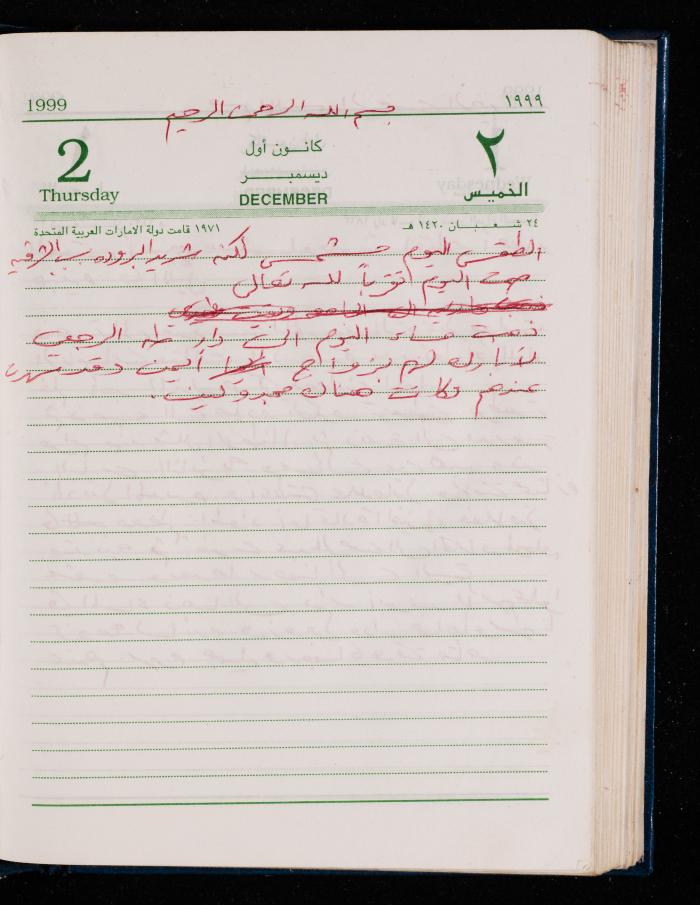 The Diary of Fadeyyeh Darabe, Dura- Hebron, 1999
