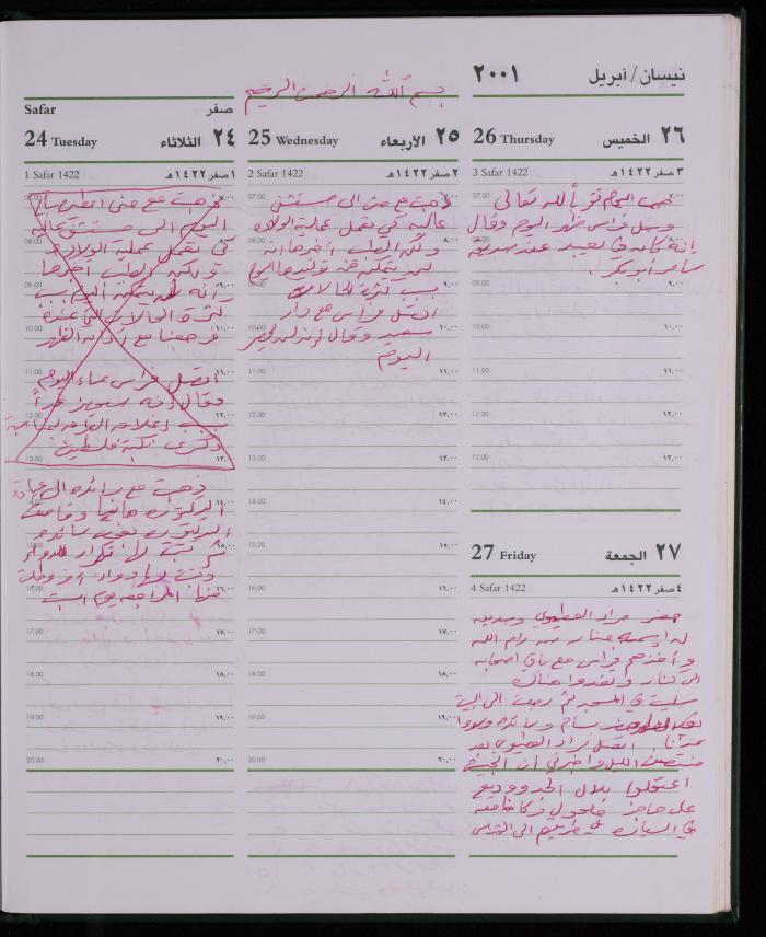 دفتر يوميات فضية الدرابيع، دورا- الخليل، 2001