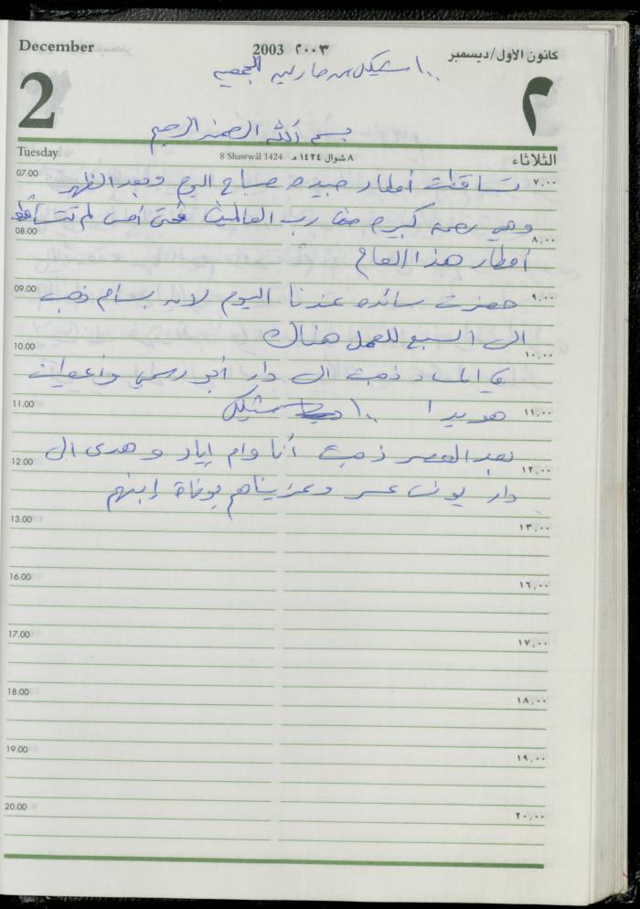 The Diary of Fadeyyeh Darabe, Dura- Hebron, 2003
