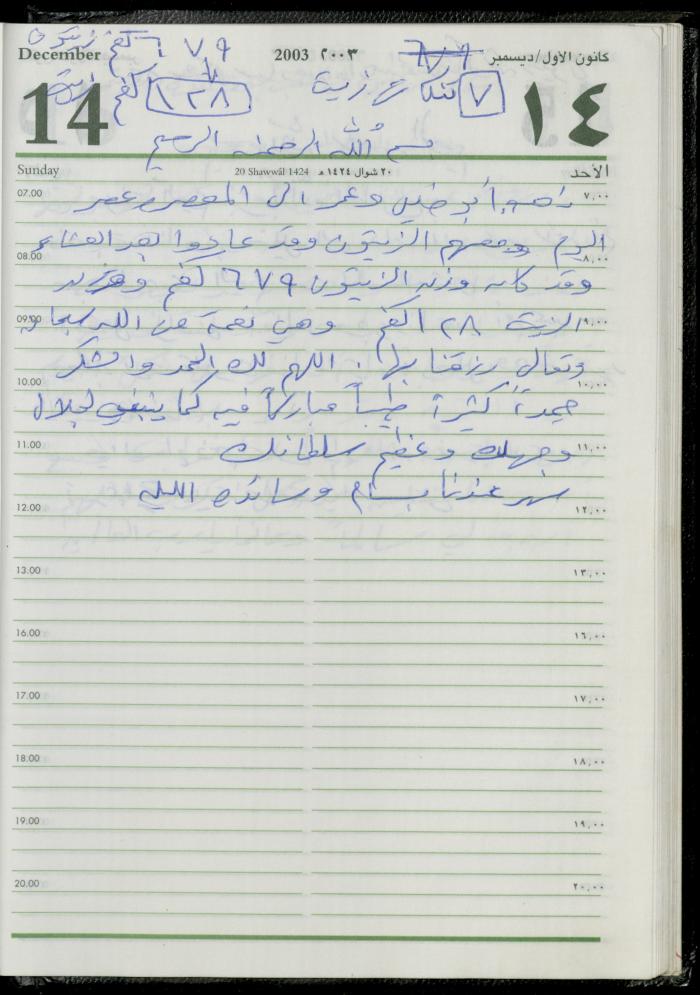 The Diary of Fadeyyeh Darabe, Dura- Hebron, 2003
