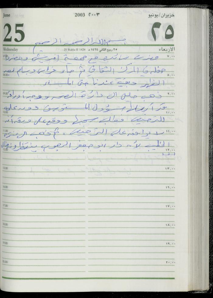 The Diary of Fadeyyeh Darabe, Dura- Hebron, 2003
