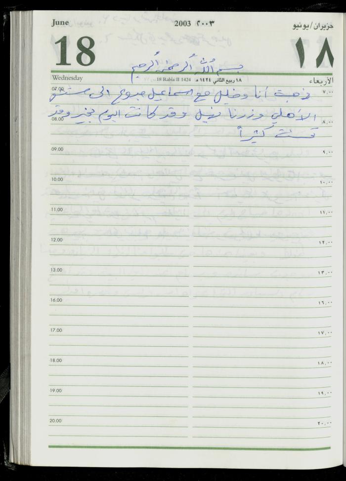 The Diary of Fadeyyeh Darabe, Dura- Hebron, 2003
