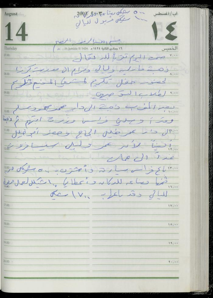 The Diary of Fadeyyeh Darabe, Dura- Hebron, 2003
