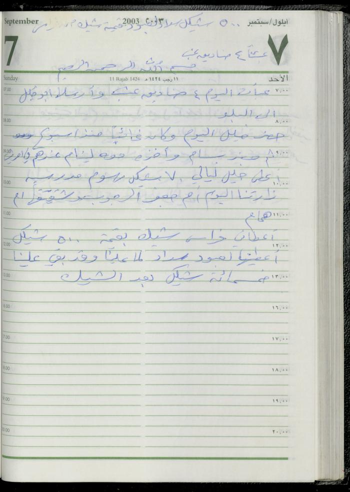 The Diary of Fadeyyeh Darabe, Dura- Hebron, 2003
