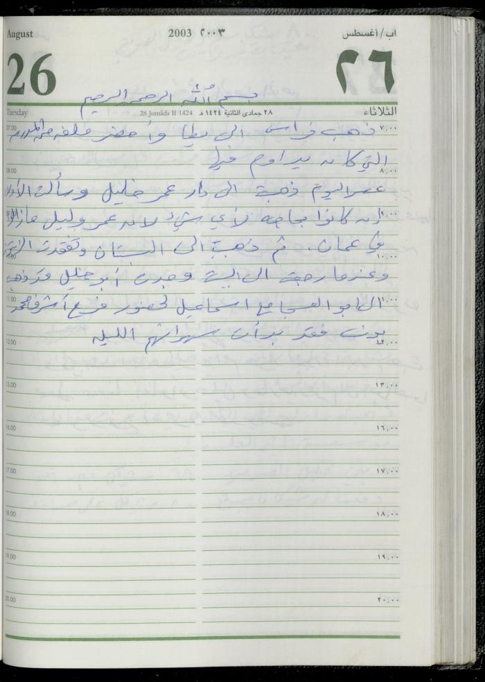 The Diary of Fadeyyeh Darabe, Dura- Hebron, 2003
