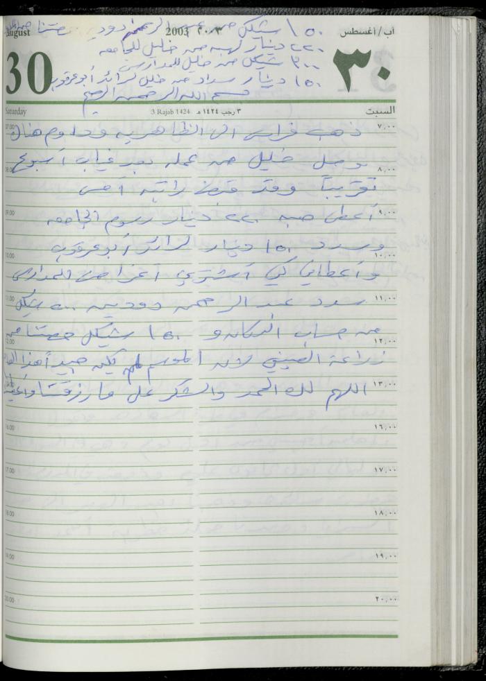 The Diary of Fadeyyeh Darabe, Dura- Hebron, 2003
