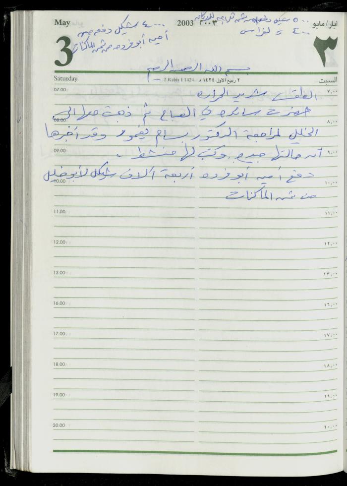 The Diary of Fadeyyeh Darabe, Dura- Hebron, 2003
