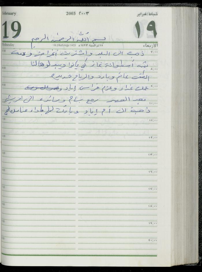 The Diary of Fadeyyeh Darabe, Dura- Hebron, 2003
