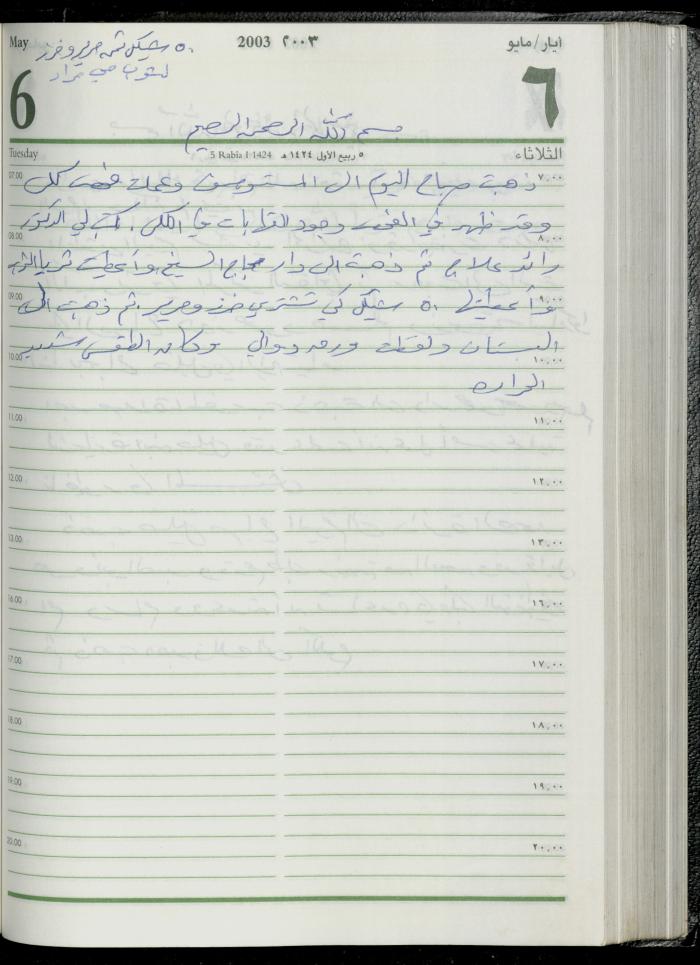 The Diary of Fadeyyeh Darabe, Dura- Hebron, 2003
