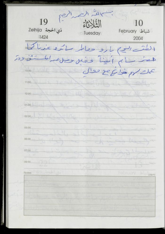The Diary of Fadeyyeh Darabe, Dura- Hebron, 2004