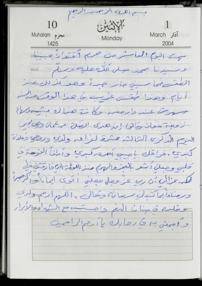 The Diary of Fadeyyeh Darabe, Dura- Hebron, 2004