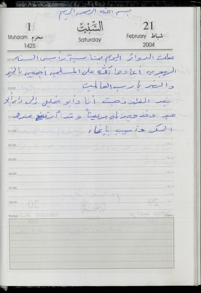 The Diary of Fadeyyeh Darabe, Dura- Hebron, 2004