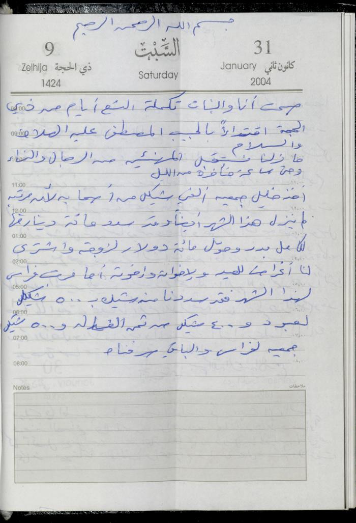 The Diary of Fadeyyeh Darabe, Dura- Hebron, 2004