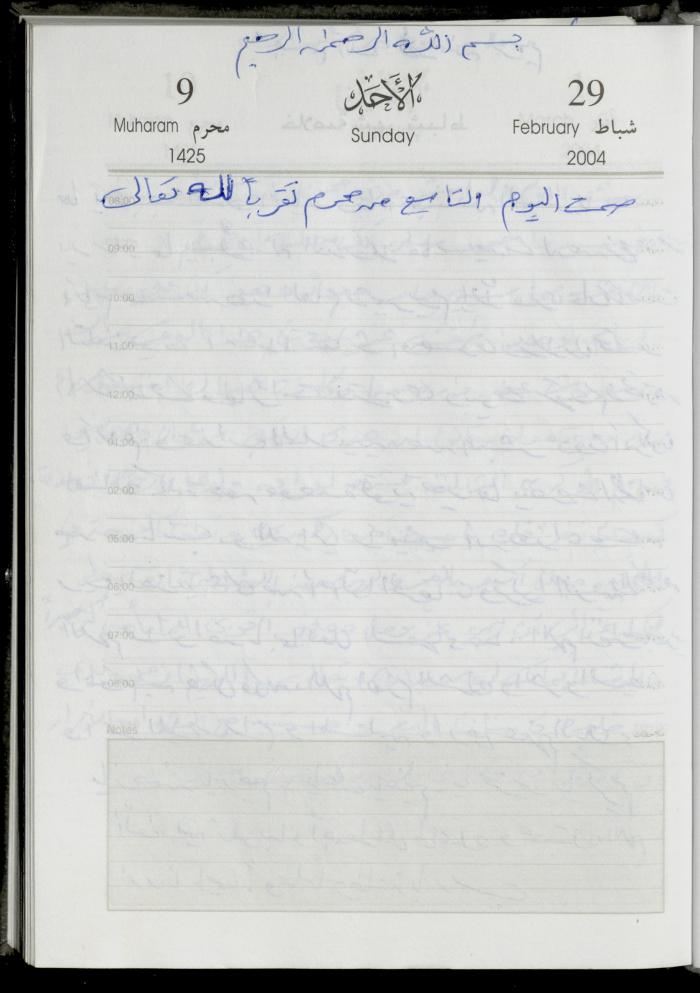 The Diary of Fadeyyeh Darabe, Dura- Hebron, 2004