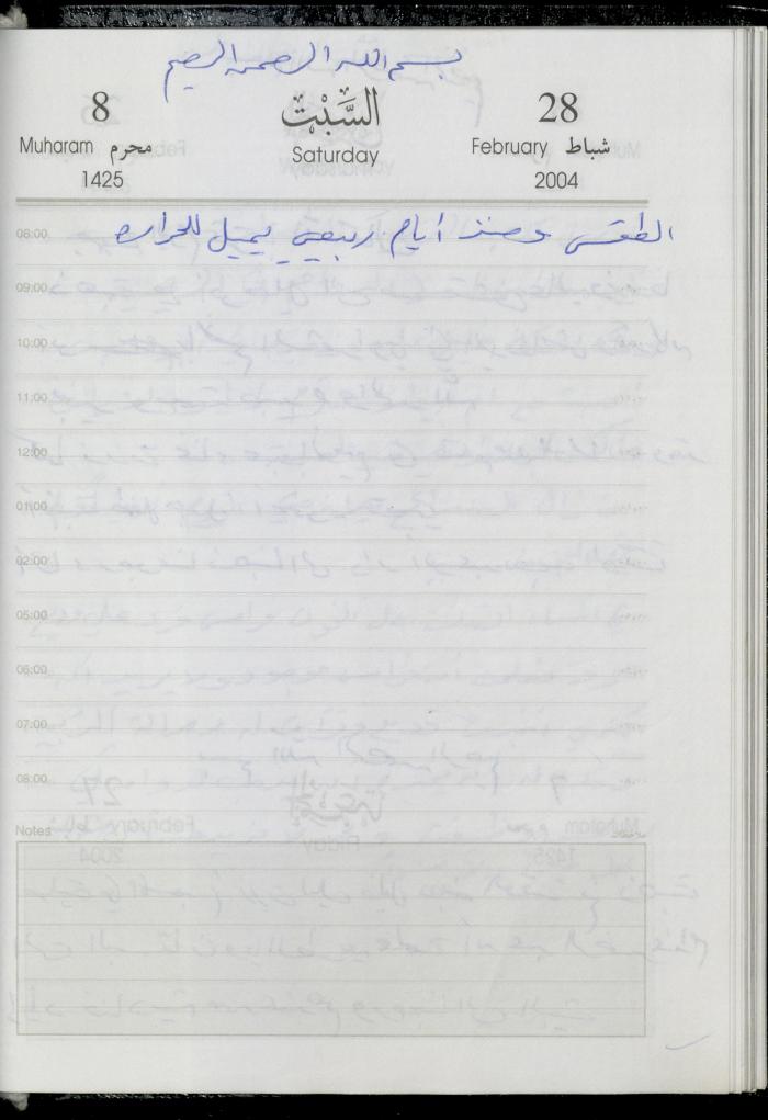 The Diary of Fadeyyeh Darabe, Dura- Hebron, 2004
